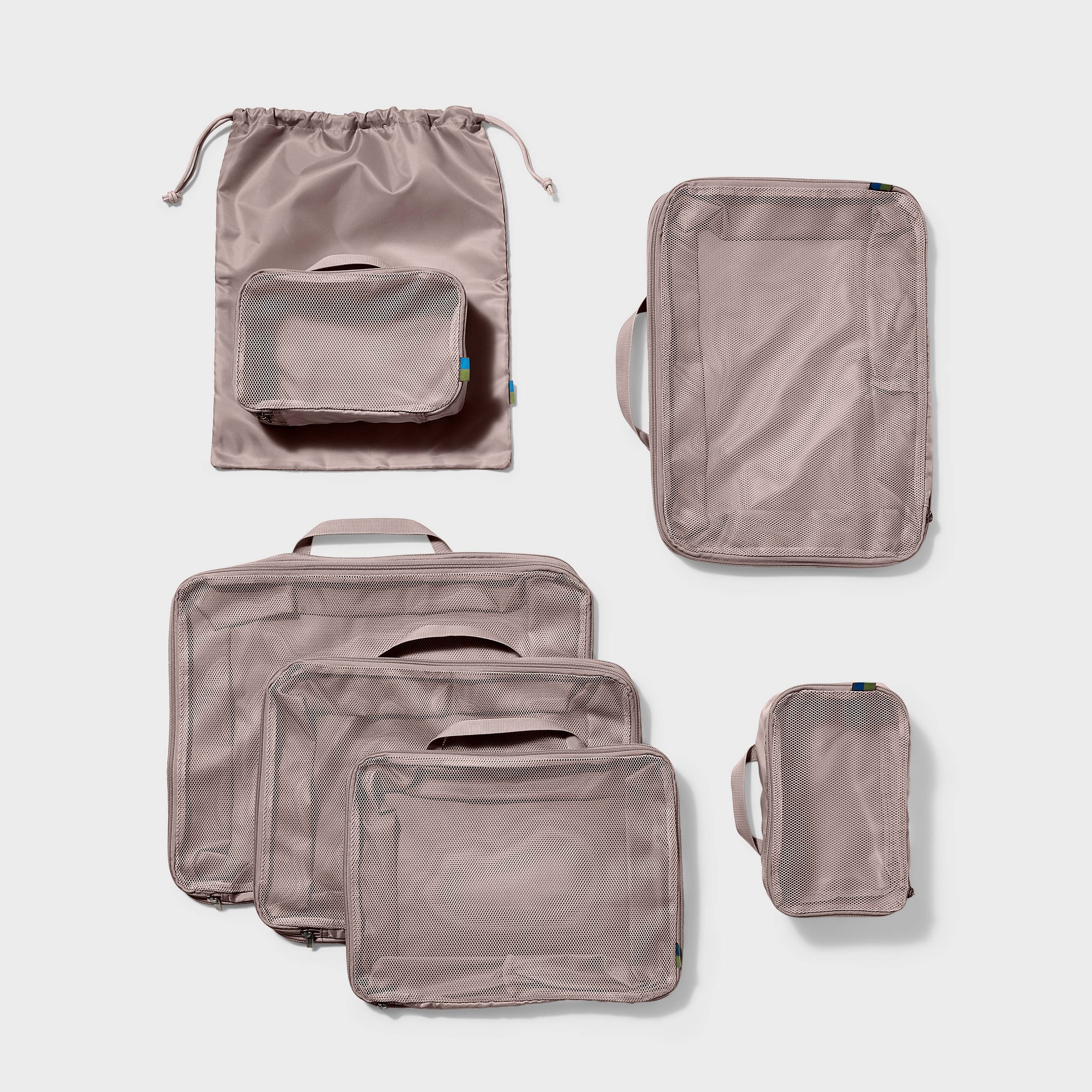 7pc Packing Cube Set with Compression Atmosphere - Open Story™