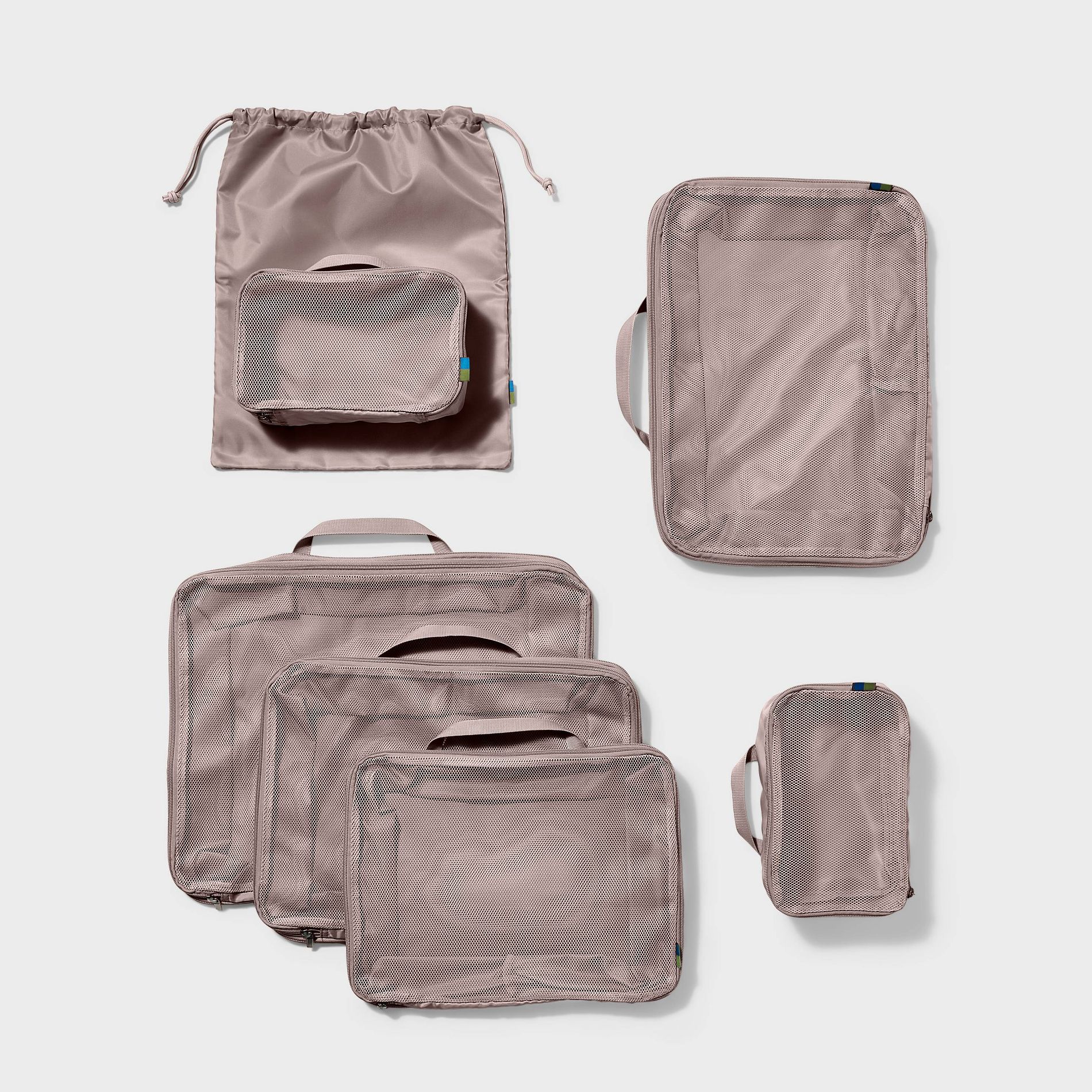 7pc Packing Cube Set with Compression - Open Story™