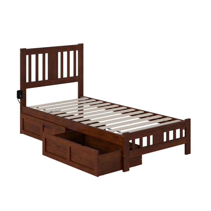 Tahoe Bed with Footboard and 2 Drawers - AFI, 1 of 10