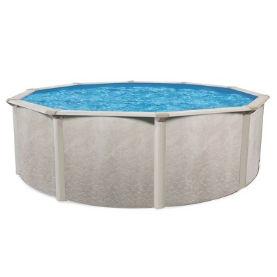Aquarian Phoenix 24' x 52" Steel Frame DIY 6- to 8-Person Above Ground Backyard Pool – Pool Only (Accessories Sold Separately)