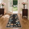 Floral Boho Washable Runner Rug - Non-Slip Low-Pile, Stain Resistant for Kitchen, Hallway, Bathroom, Bedroom & Dorm - 3 of 4