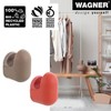 WAGNER – design yourself Wall Hook Set, Black Rubber & Steel, 4pc — Supports up to 35 lbs - 3 of 4