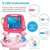 Best Choice Products Play Doctor Kit for Kids, Pretend Medical Station Set with Carrying Case, Mobile Cart - 4 of 4