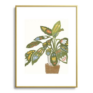 Alja Horvat Scandinavian Plant Metal Framed Art Print - Deny Desings - 1 of 3