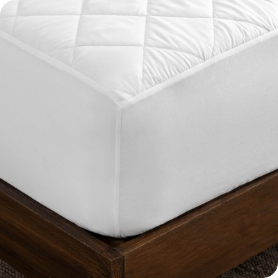 Twin White Waterproof Quilted Down Alternative Mattress Pad