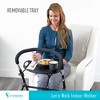 Stander Let's Walk Indoor Walker with Tray and Basket, 2-Wheel Walker with Rear Ski Glides - 3 of 4