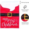 Santa's Belt Holiday Red 13 X 19 Polyester Outdoor Hanging Garden Flag - 2 of 2