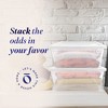 Homz Snaplock 41-Quart Plastic Multipurpose Stackable Storage Container Bins with White Latching Lid for Home and Office Organization, Clear (4 Pack) - 2 of 4