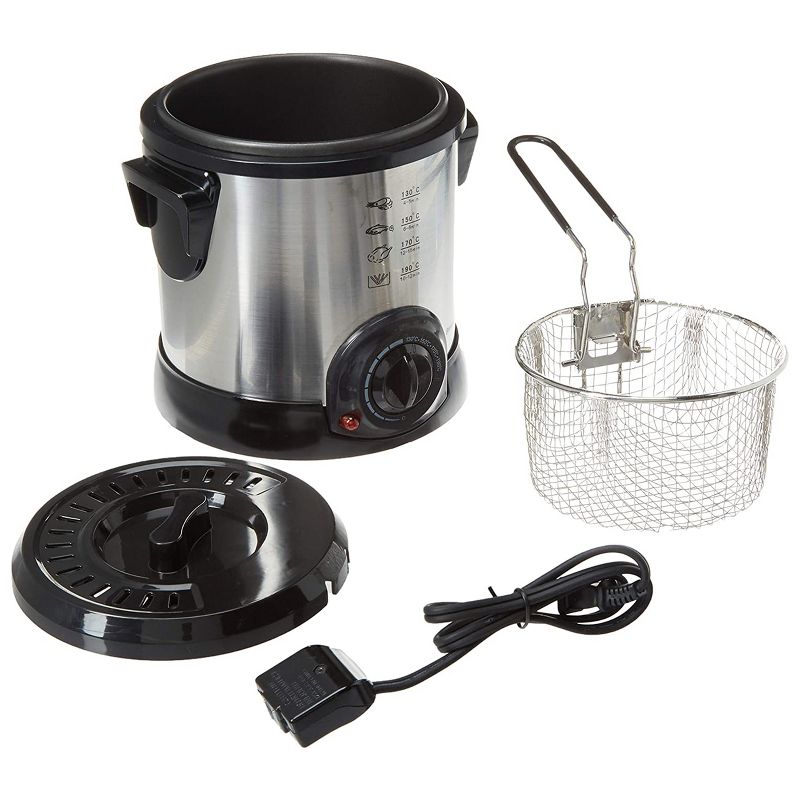 Brentwood 1 Liter Electric Deep Fryer in Stainless Steel, 4 of 5