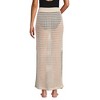 Lands' End Women's Cotton Open Knit Maxi Swim Cover-up Skirt - 2 of 4