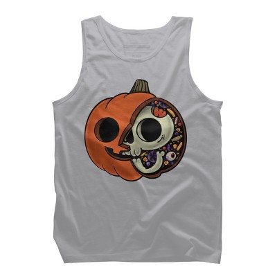 Men's Design By Humans Halloween Anatomy By ppmid Tank Top