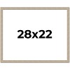 PosterPalooza | 28x22 Thin Barnwood Picture Frame, UV Acrylic, 2 Finishes - Grey and Black - 2 of 4