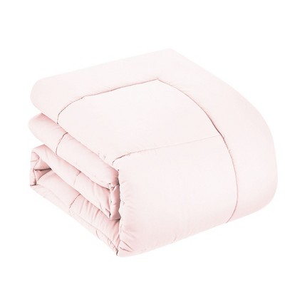 Pale Pink Full Microfiber Reversible Comforter