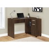 Monarch Specialties Computer Desk Home Office Corner Storage Drawers 46InchL L Shape Work Laptop Laminate Walnut Contemporary Modern - 2 of 4