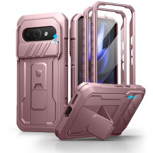 Dexnor for Google Pixel 9a Case with Slide Camera Cover & 2 Front Frames Full-Body Protective Cover Rugged Bumper Cases - 1 of 3