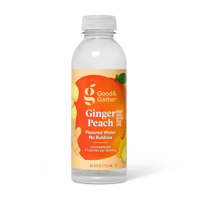 Ginger Peach Flavored Water - 16 fl oz Bottle - Good & Gather™