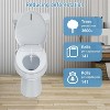 Smart Elongated Bidet Toilet Seat - Heated Seat with Adjustable Warm Water Wash, Warm Air Dryer, Dual Nozzle & LED Night Light. - 4 of 4