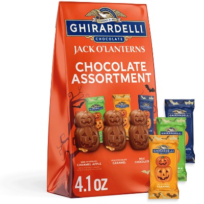Ghirardelli Jack O' Lanterns Halloween Assortment Bag Candy - 4.1oz