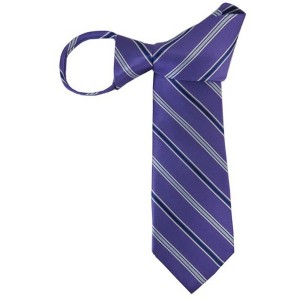 Men's Stripe 3.5 Inch W And 20 Inch L Zipper Neckties - 1 of 3