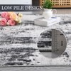Abstract Area Rug Washable Retro Distressed Carpet Mat Non Slip for Living Room Bedroom - 3 of 4