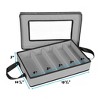 Flatware Storage Case - Durable 5 Compartment Silverware Storage Container Box with Removable Lid and Easy to Carry Handles - 4 of 4