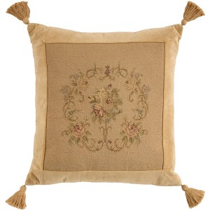 Mina Victory Vintage Center Floral Indoor Throw Pillow - 1 of 4