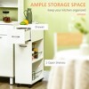 3- tier Slim Storage Cart, Rolling Narrow Kitchen Cart on Wheels for Small Place, Slide Out Side Utility Cart for Bathroom, Laundry - 4 of 4