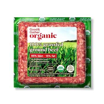 Organic 100% Grassfed 85/15 Ground Beef - 1lb - Good & Gather™