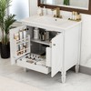 Mshliw 30 Inch Bathroom Vanity with Sink, Freestanding Cabinet with Double Doors and Drawer, Soft Close Hinges, Vintage Style - 2 of 4