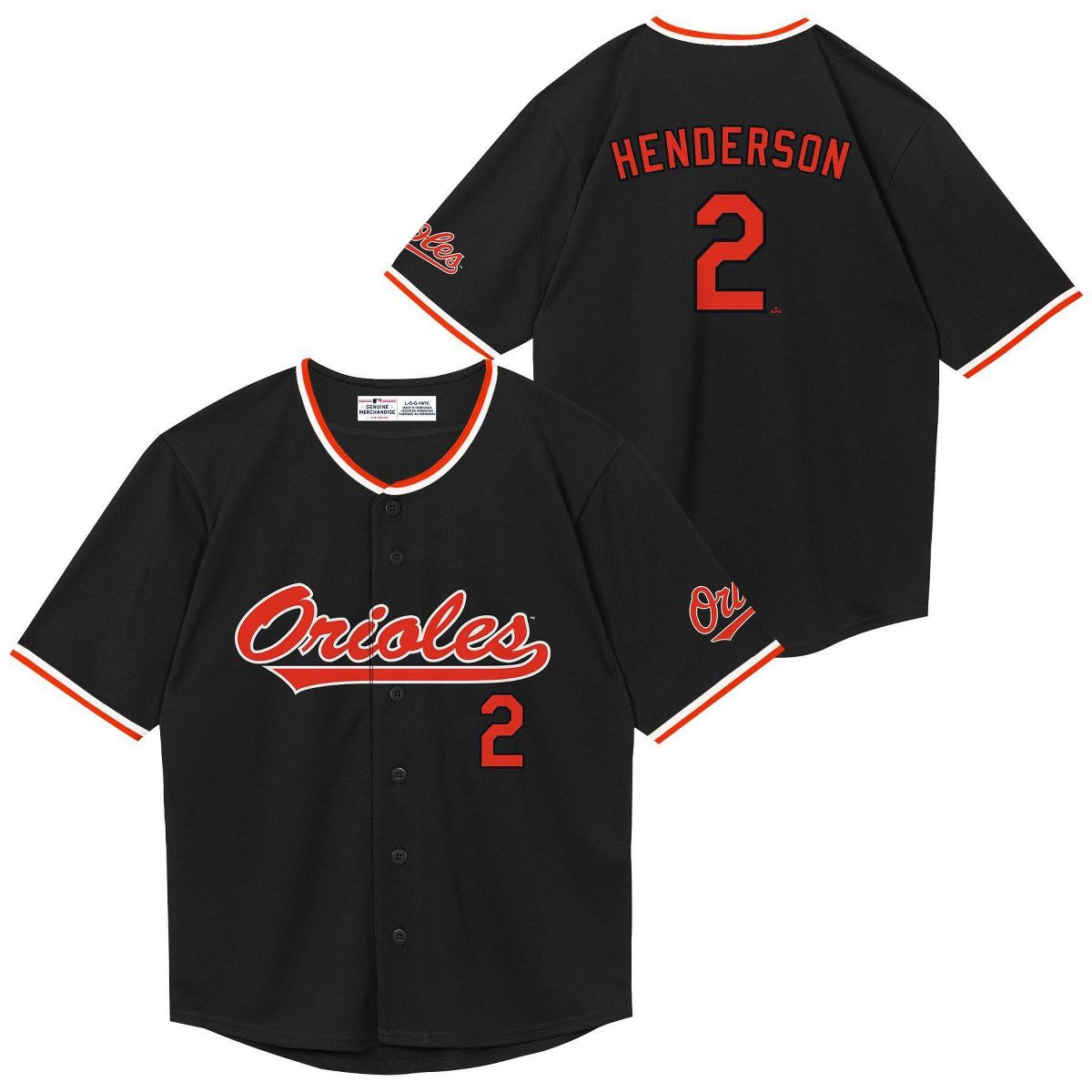 MLB Baltimore Orioles Henderson Youth Wordmark Jersey