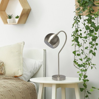 Mid-Century Curved Table Lamp with Dome Shade - Lalia Home