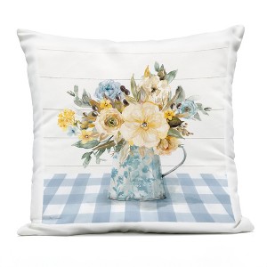 Stupell Industries Summer Bouquet Farmhouse Floral Outdoor Decorative Throw Pillow, 18 x 18 - 1 of 3