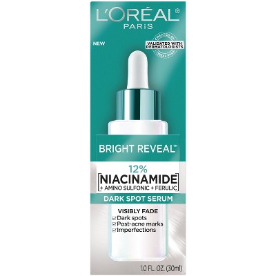 L'Oreal Paris Bright Reveal 12% Niacinamide Dark Spot Serum - 1 floz