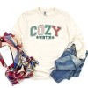 Simply Sage Market Women's Cozy Winter Varsity Long Sleeve Garment Dyed Tee - 2 of 2