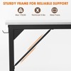 Infurnic Desks Computer Desk with Storage Bag and Headphone Hook, Small Home Office Writing Study Desk, White, 30 Inches - 4 of 4