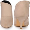 Perphy Women's Pointed Toe Side Zipper Cutout Kitten Heel Ankle Booties - 2 of 4