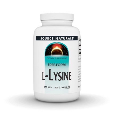 L-Lysine 500mg by Source Naturals, Inc.  -  200 Capsule