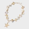Starfish Pearl Charm Pendant Necklace - A New Day™ Gold - 3 of 4