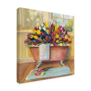 Trademark Fine Art -Carol Rowan 'Bathtub Bouquet Ii' Canvas Art - 1 of 3