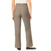 Woman Within Plus Size Petite Wide-Leg Fineline Denim Jean - 3 of 4