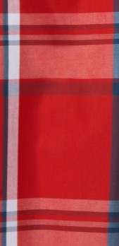 brick red plaid