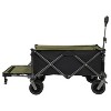 CAVINAS Heavy-Duty Folding Wagon Cart with Tailgate, All-Terrain Beach Cart with Big Wheels/Rain Covers,Wagon Cart - 3 of 4