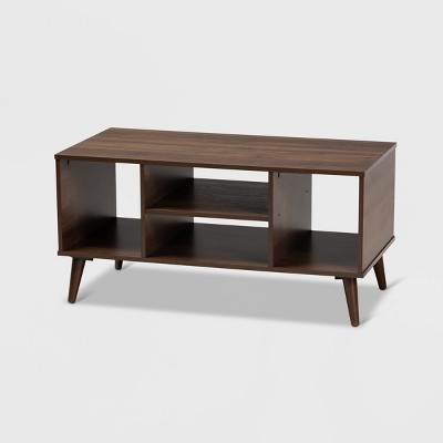 Linas Wood Coffee Table Walnut - Baxton Studio