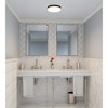 Quoizel Lighting Weldin 1 - Light Flush Mount in  Matte Black White - 2 of 4