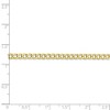 Black Bow Jewelry 3.35mm, 10k Yellow Gold Hollow Curb Chain Necklace - 4 of 4