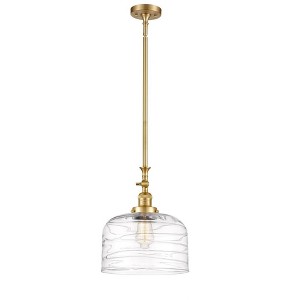 Bell - 1 Light Stem Hung Mini Pendant In Industrial Style-15 Inches Tall and 12 Inches Wide - 1 of 1