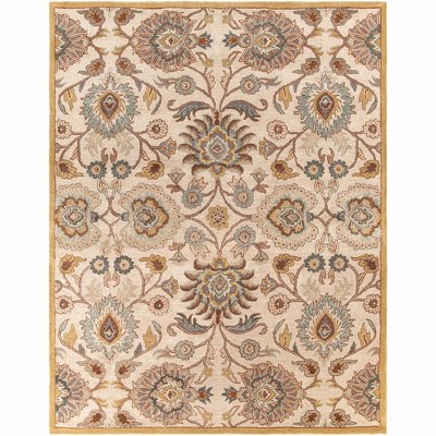 Mark & Day Eckville 7'6"x9'6" Rectangle Tufted Indoor Area Rugs Medium Gray: Stain-Resistant Wool, Traditional Floral Design