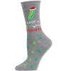 Memoi Women's Dill-ightful Holiday Crew Socks - 3 of 4