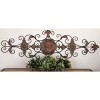 Rustic Metal Ornamental Wall Decor Dark Brown - Olivia & May: Iron Scrollwork, Indoor Vertical Display - image 2 of 4