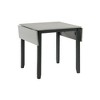 Picket House Furnishings 3pc Tuttle Drop Leaf Extendable Dining Table Set and 2 Chairs Gray/Black: Modern Rectangle Shape, Upholstered Chairs - 3 of 4